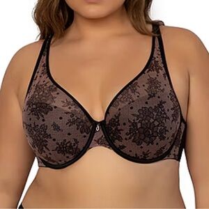Curvy Couture Push Up T-Shirt Underwire Bra 1310-NWT-size 44G